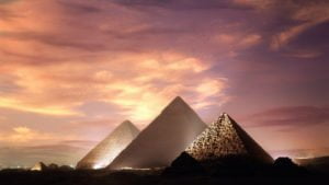 Pyramids of the Giza pyramid complex